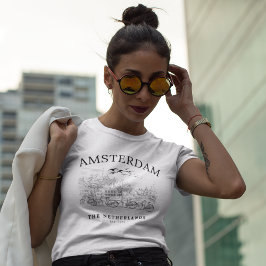 Amsterdam Beautiful Vintage Landscape T Shirt