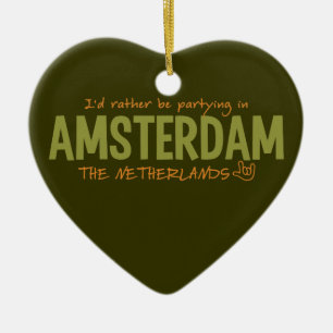 AMSTERDAM beställnings- färgprydnad Julgransprydnad Keramik