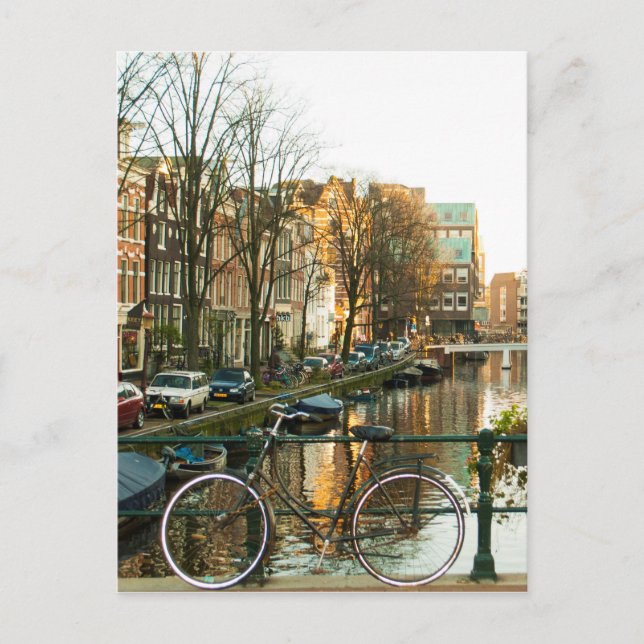 Amsterdam Bicicle Vykort (Framsida)