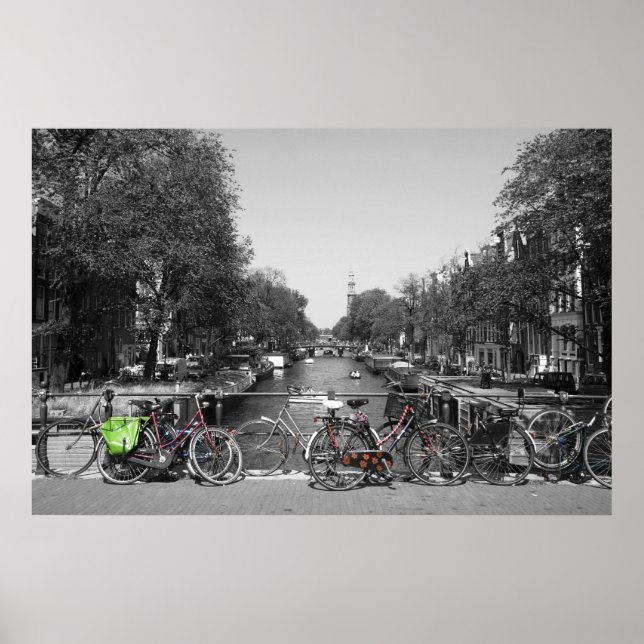 Amsterdam Bicycles Poster (Framsidan)