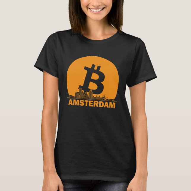 Amsterdam Bitcoin Maximalist  Bitcoin Amsterdam Sk T Shirt (Framsida)