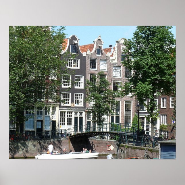 Amsterdam Canal Brouwersgracht Poster (Framsidan)
