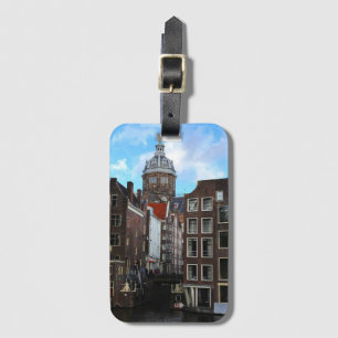 Amsterdam Canal De Wallen Photo Bagagebricka