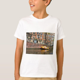 Amsterdam, Canal, Wooden Shoe Boat T-shirt