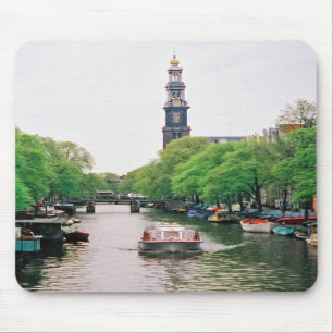 Amsterdam Canalboat Mousepad Musmatta