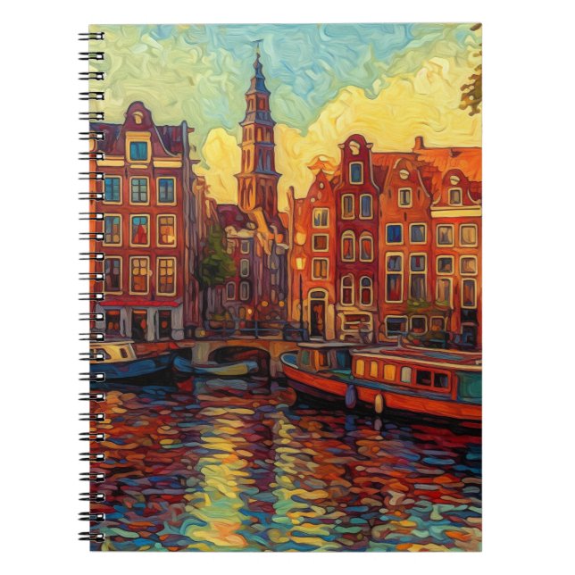 Amsterdam canhouse van Gogh stil Anteckningsbok (Framsidan)