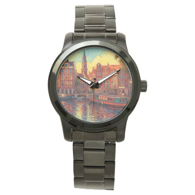 Amsterdam canhouse van Gogh stil Armbandsur (Framsida)