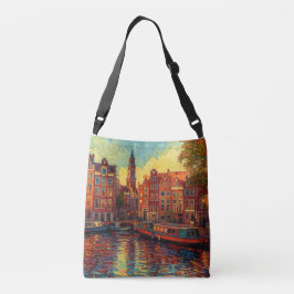 Amsterdam canhouse van Gogh stil Axelväska