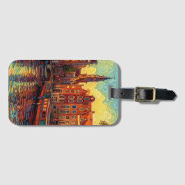 Amsterdam canhouse van Gogh stil Bagagebricka