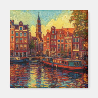 Amsterdam canhouse van Gogh stil Magnet