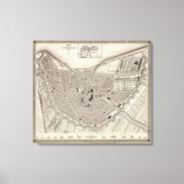 Amsterdam Canvastryck (Framsida)