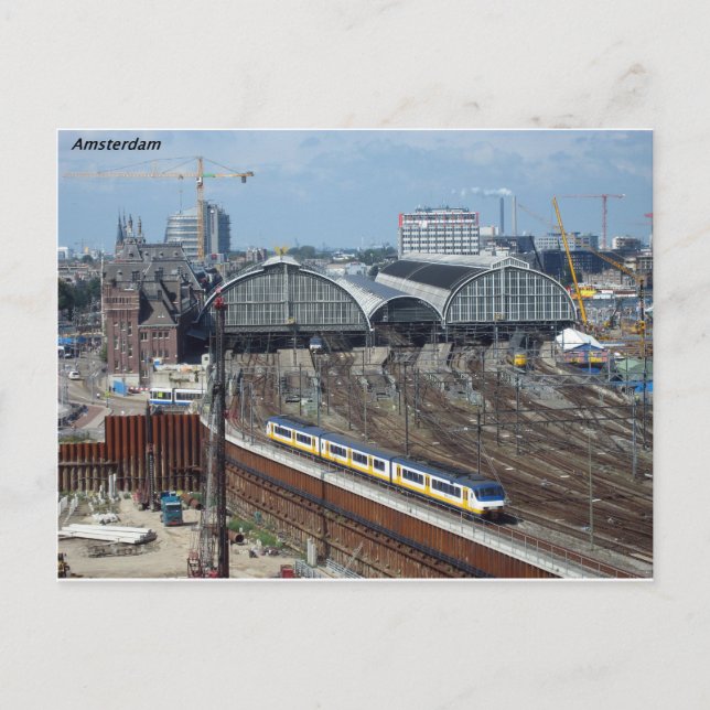 Amsterdam_centraal_side [kan.k] vykort (Framsida)