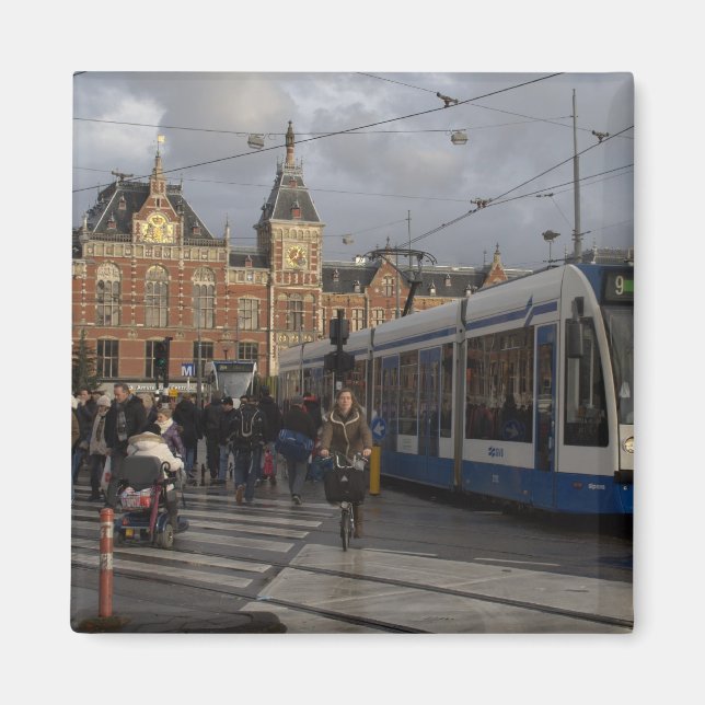Amsterdam Central Station Magnet (Framsidan)