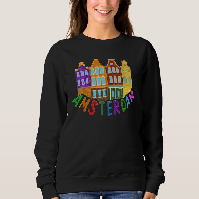 Amsterdam City Netherlands souvenir  for men women T Shirt (Framsida)