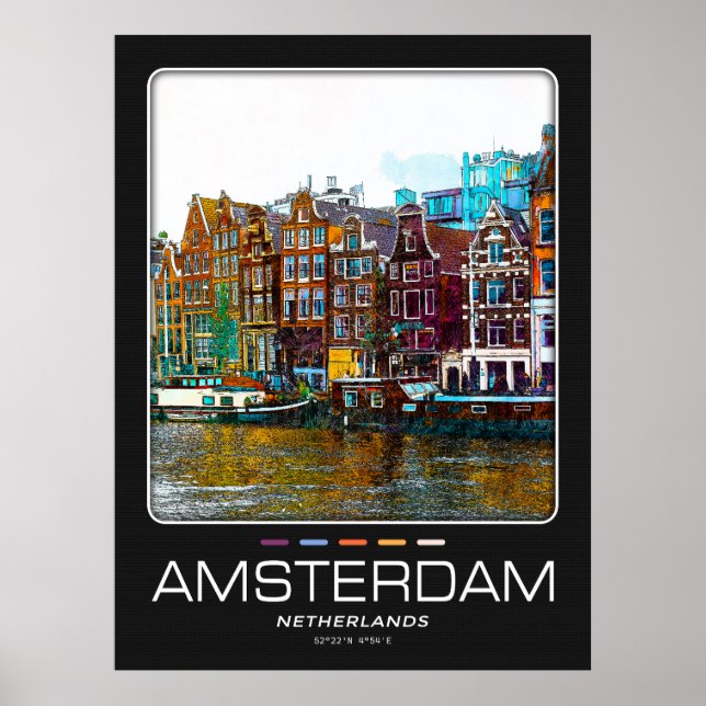Amsterdam City Poster (Framsidan)