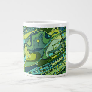 Amsterdam City Structure Karta Jumbo Mugg