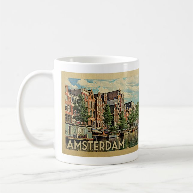 Amsterdam Coffee Mugg Holland Vintage (Vänster)