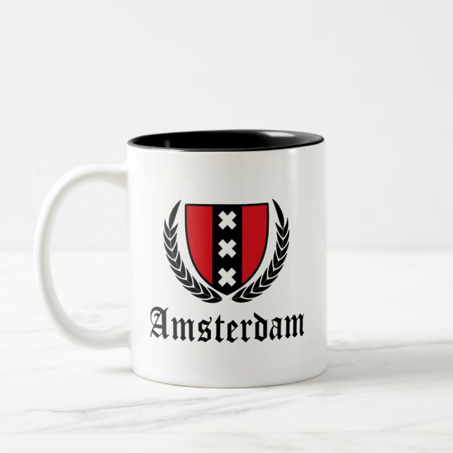 Amsterdam Crest Två-Tonad Mugg (Vänster)