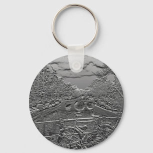 Amsterdam cykeldesign Keychain Nyckelring