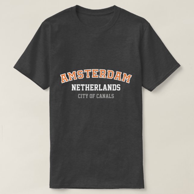 Amsterdam Dark Style T-Shirt (Design framsida)