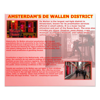Amsterdam De Wallen District Fototryck
