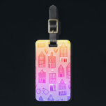 Amsterdam Dutch Houses Tulips Bikes Mönster Bagagebricka<br><div class="desc">Dekorera ditt kök med den här fantastisk-väskan märkre. Gör en underbar gåva till en resenär! Du kan anpassa den och lägga till text på baksidan också, eller ditt monogram på framsidan. Se till att titta på alla alternativ i färg. Kolla min affär efter mycket mer färg och mönster plus matchande...</div>