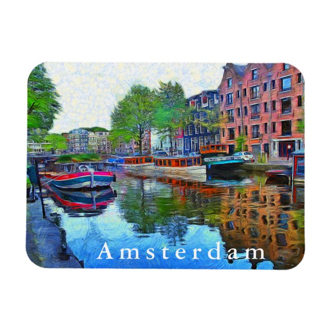 Amsterdam. En tyst hamn. Magnet (Horisontell)