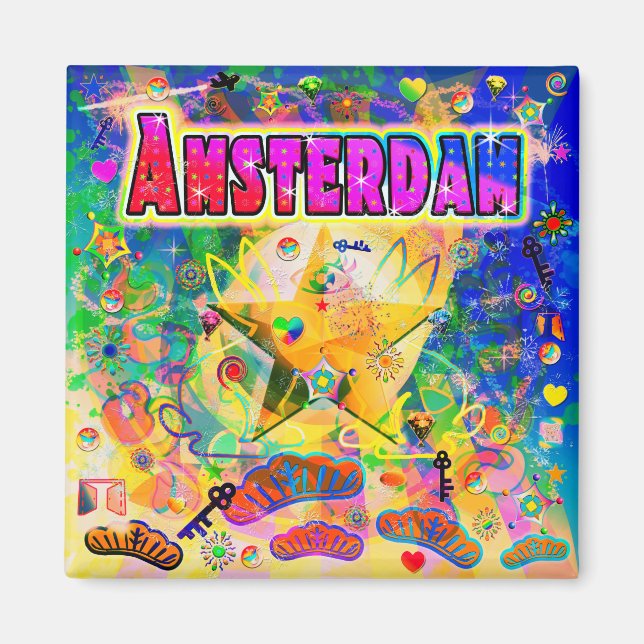 Amsterdam Epok Timme Magnet (Framsidan)