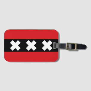 Amsterdam Flagga Bagagebricka