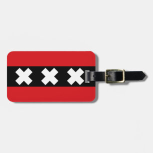 Amsterdam Flagga Bagagebricka