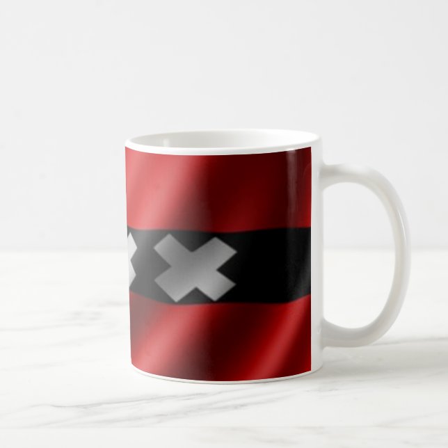 Amsterdam flagga kaffemugg (Höger)