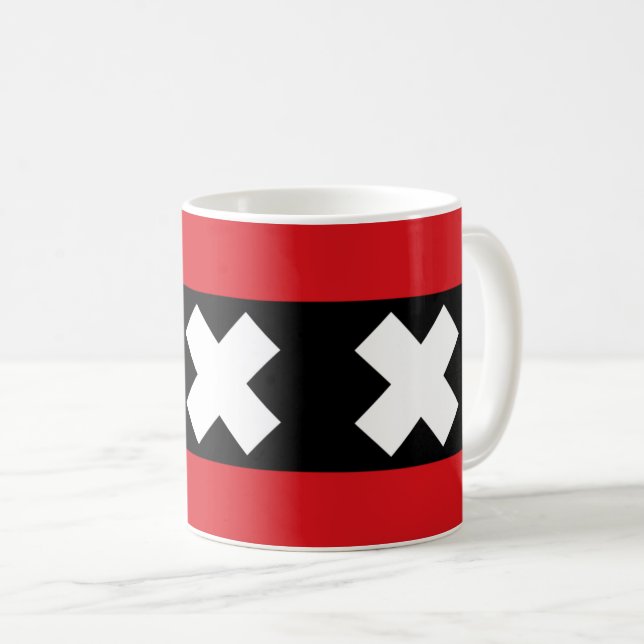 Amsterdam Flagga Kaffemugg (Framsida höger)