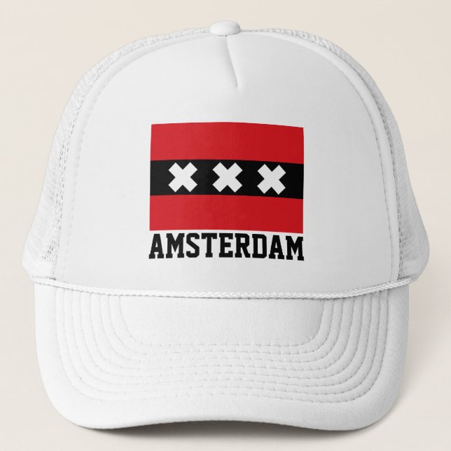 Amsterdam Flagga Keps (Framsida)