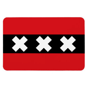 Amsterdam flagga magnet