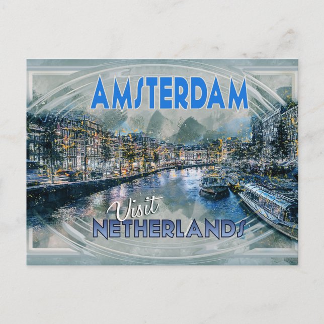 Amsterdam, från serien... vykort (Framsida)