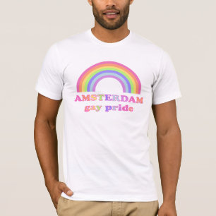Amsterdam Gay pride - Regnbåge T Shirt