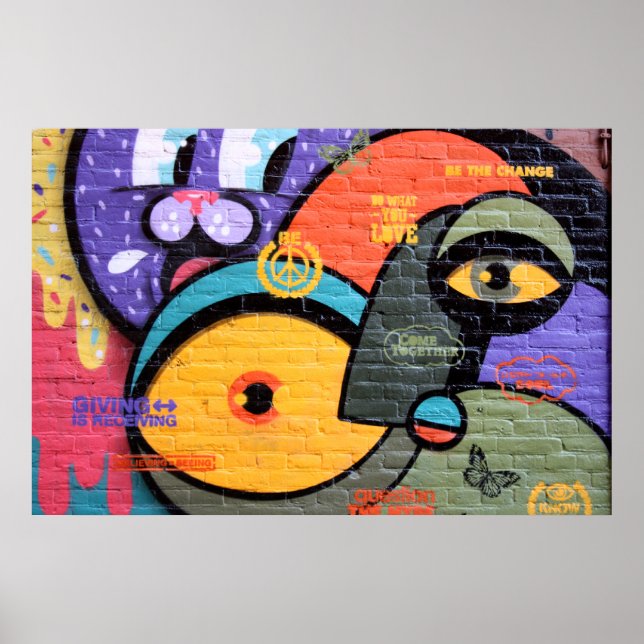 Amsterdam Graffiti Poster (Framsidan)