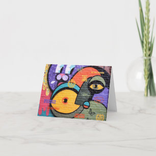 Amsterdam grafitti Notecard Kort