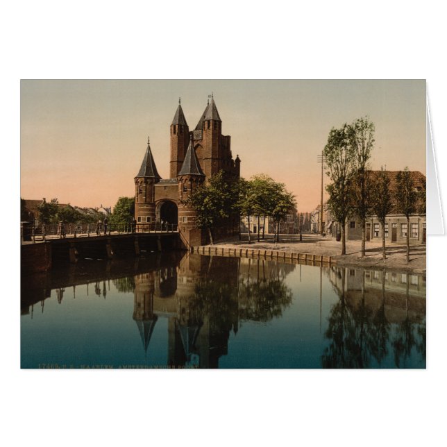 Amsterdam Grind, Haarlem, Nederländerna Hälsningskort (Framsidan Horizontal)