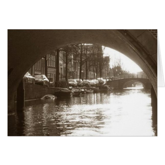 Amsterdam Hälsningskort (Framsidan Horizontal)