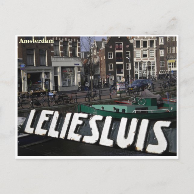 Amsterdam-hälsningskortet Vykort (Framsida)