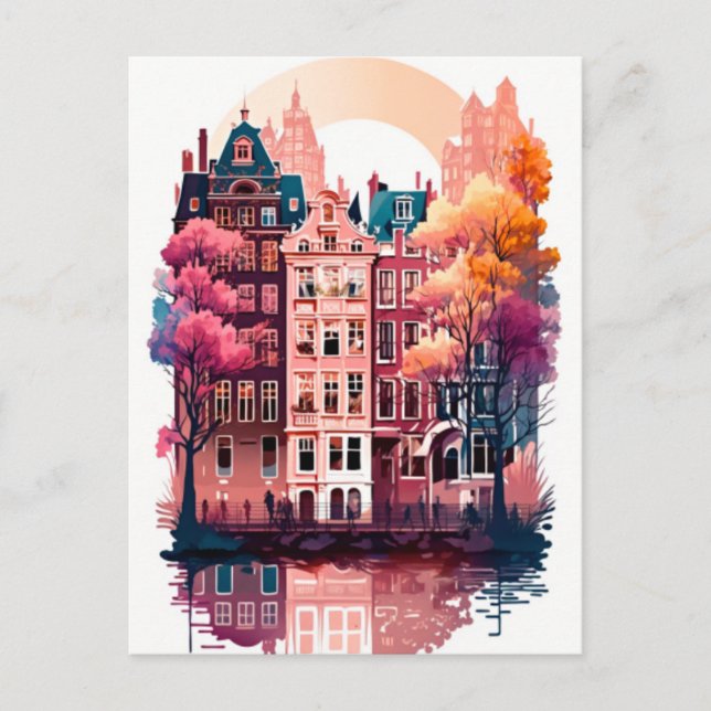 Amsterdam Helg Vykort (Framsida)