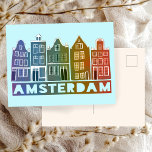 Amsterdam Holland Canal Houses Travel Colorful Vykort<br><div class="desc">Skicka ett meddelande med det här söta, visuella Amsterdamkortet innehåller vykort för mönster-konst.Du kan anpassa det och ändra eller lägga till text också. Lägg till en egen text på baksidan. Kolla min butik för mycket mer färg och mönster! Och fler matchande artiklar som t.ex. tuttar, klistermärken, magneter, hattar och T....</div>
