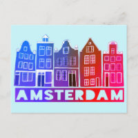 Amsterdam Holland Canal Houses Travel Colorful