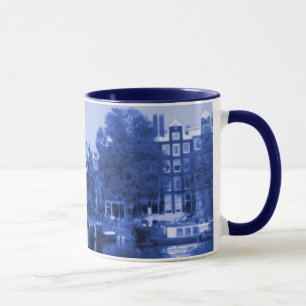 Amsterdam Holland CityscapeDelft-Blått-Look Mugg
