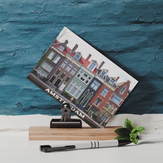 Amsterdam Holland Houses Travel Europe Vykort (Skapare uppladdad)
