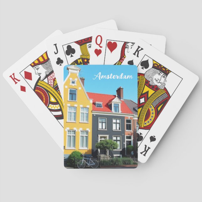 Amsterdam Holland Hus Resa souvenir Casinokort (Baksidan)