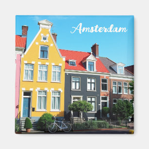 Amsterdam Holland Hus Resa souvenir Magnet
