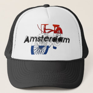 Amsterdam Holland nederländskt cykla Keps