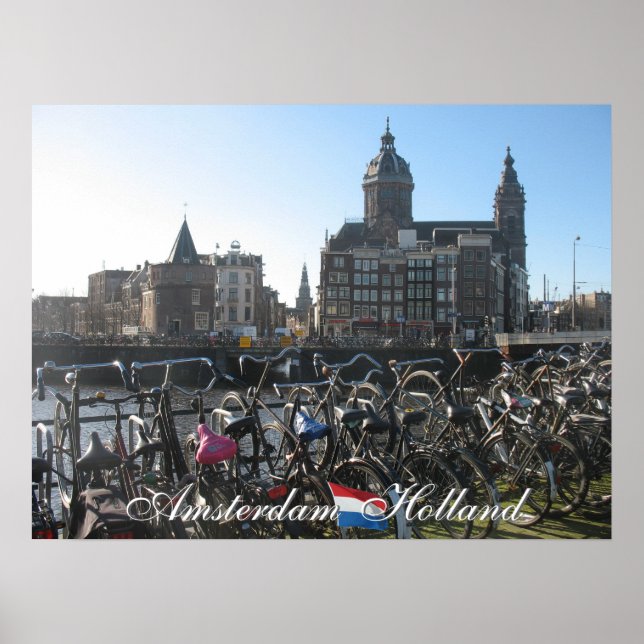 Amsterdam Holland Poster (Framsidan)